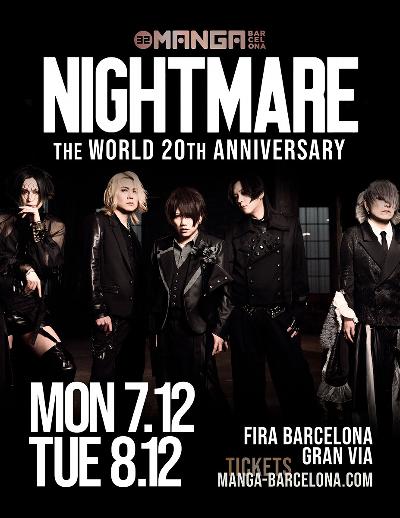 EL ROCK VISUAL-KEI DE NIGHTMARE COMPLETA EL CARTEL MUSICAL DEL 32 MANGA BARCELONA